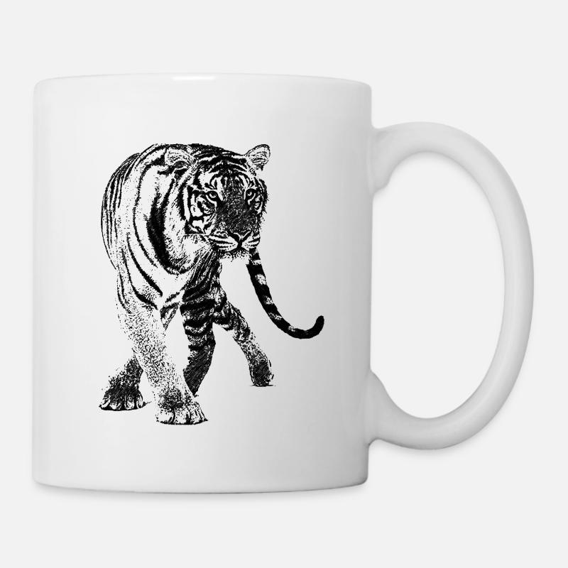 tiger - Tasse - Weiß