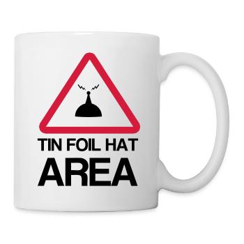 Tin Foil Hat Area - Mug blanc - blanc - Droite