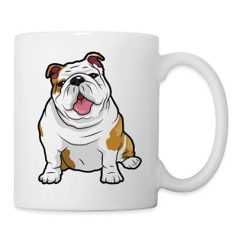 English Bulldog Dog - Mug - white - Right