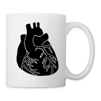 Cœur - Mug blanc - blanc - Droite