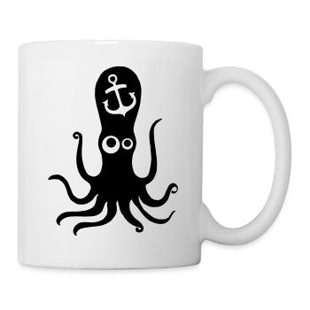 Anker mit Nautilus - Tasse - Weiß - Rechts