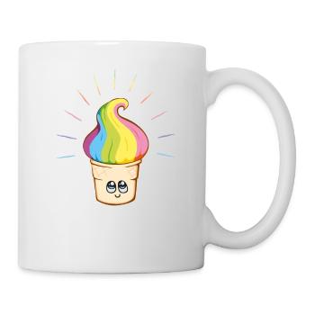 unicorn shirt, unicorn poop - Tasse - Weiß - Rechts