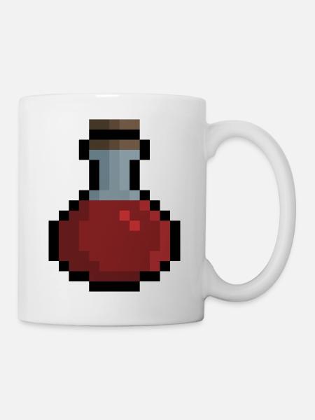 Pixel Health Potion - Gesundheitstrank - Tasse - Weiß
