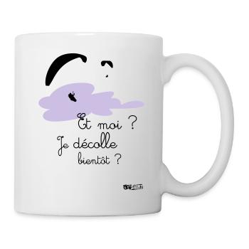Body décolle bientot rose - Mug blanc - blanc - Droite