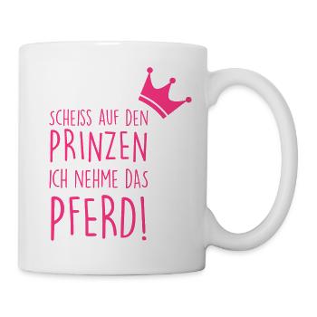 Prinz Pferd - Tasse - Weiß - Rechts