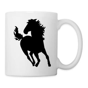 horse animal - Mug blanc - blanc - Droite