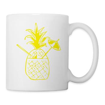 Pineapple - Tasse - Weiß - Rechts