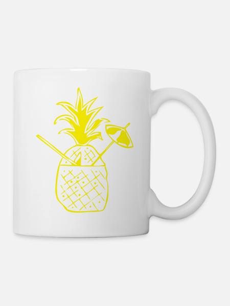 Pineapple - Tasse - Weiß