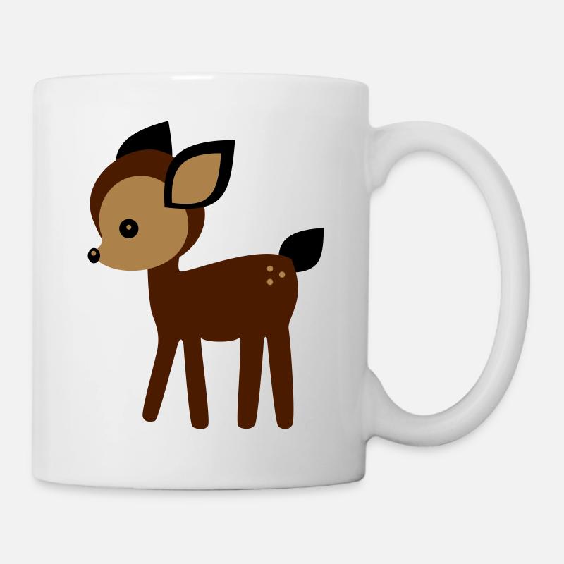 Rehkitz - Tasse - Weiß