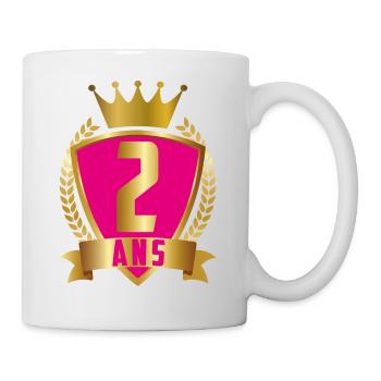 2ANS-ROSE - Mug blanc - blanc - Droite