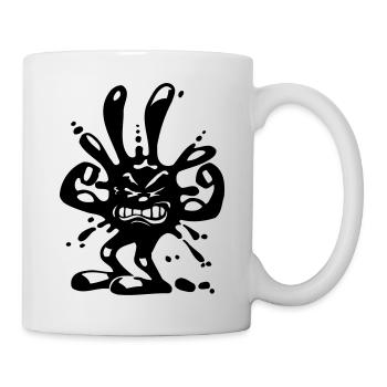 virus fleck - Tasse - Weiß - Rechts
