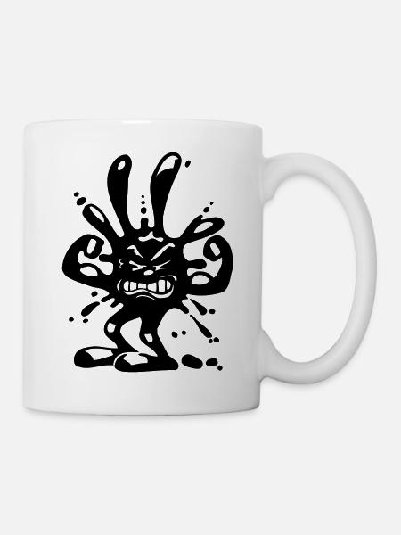 virus fleck - Tasse - Weiß