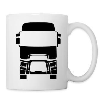 Truck Front LKW Fahrerhaus vorn - Tasse - Weiß - Rechts