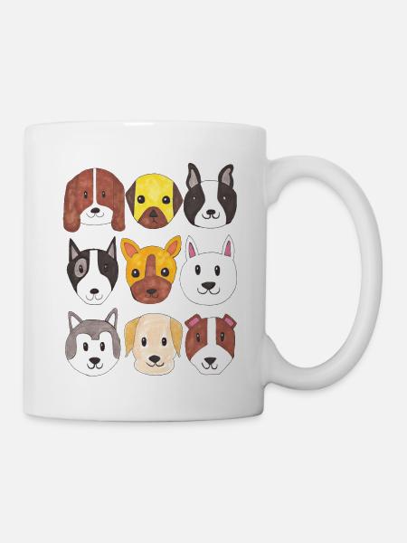 dogs - Mug - white