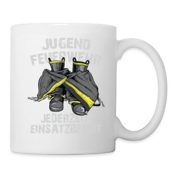 Jederzeit einsatzbereit - Tasse - Weiß - Rechts