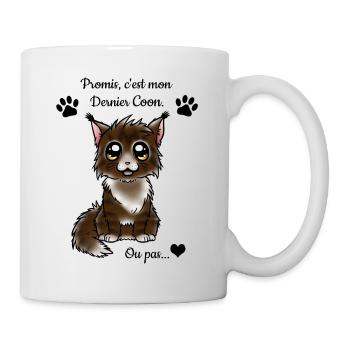 Maine Coon - Brown Tabby - Mug blanc - blanc - Droite