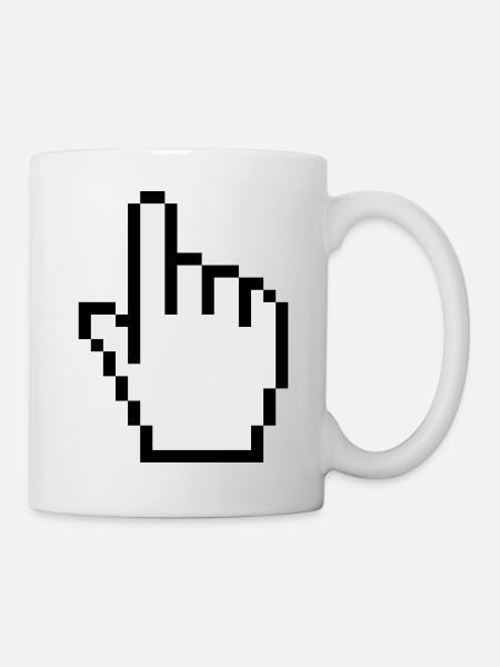 pointeur / curseur - Mug blanc - blanc