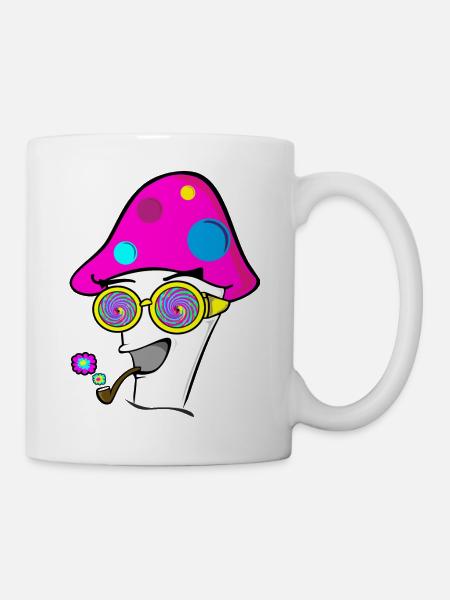 Hallu-pilz - Tasse - Weiß
