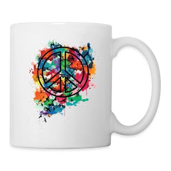 Peace & Freedom - Mug - white - Right