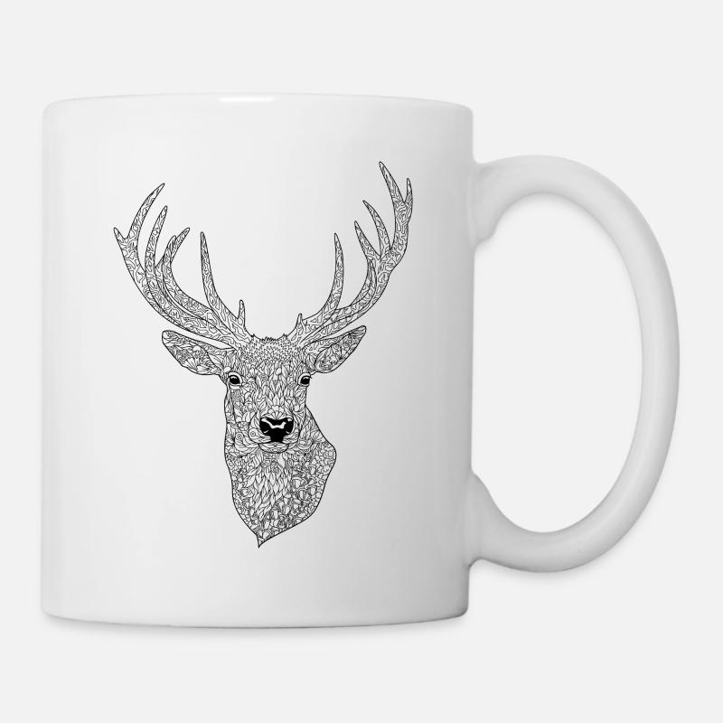 Hirsch Mustermann - Tasse - Weiß