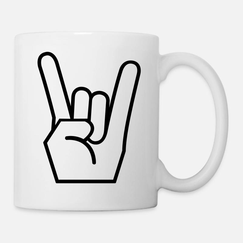 ROCK N ROLL PARTY SHIRT - Mug - white
