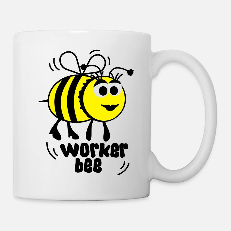 "Worker Bee" Corvée - abeilles - Bumblebee - Mug blanc - blanc