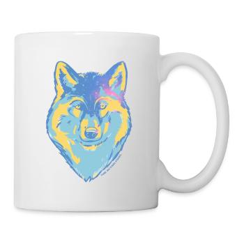 Stern-Wolf - Tasse - Weiß - Rechts