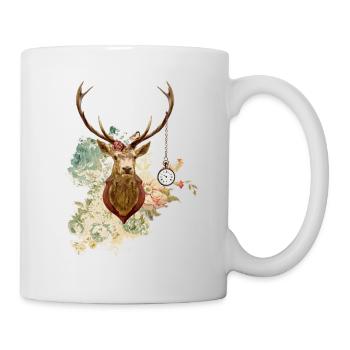 Hirschaftszeiten - Tasse - Weiß - Rechts