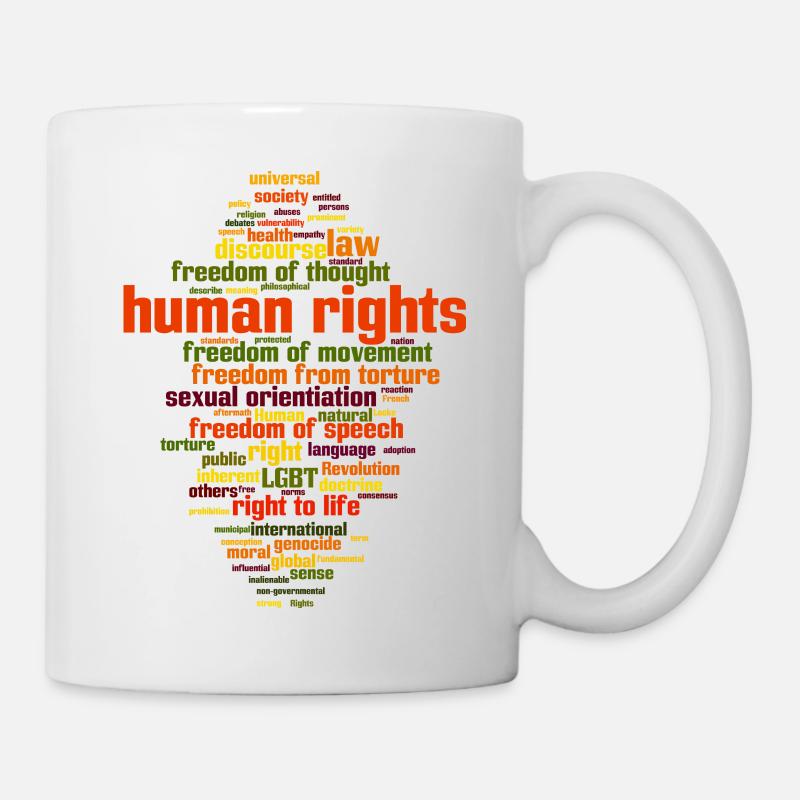 human rights - Mug - white