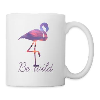 FLAMINGO BE WILD ÉTÉ CADEAU SUNSET - Mug blanc - blanc - Droite