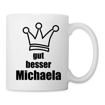 Michaela - Tasse - Weiß - Rechts