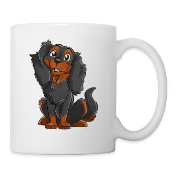 Cavalier King Charles - Noir Feu - Mug blanc - blanc - Droite