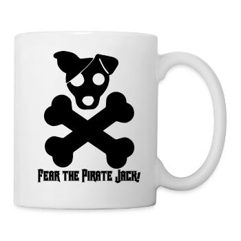 Dog / Jack Russell: Fear The Pirate Jack! - Mug - white - Right