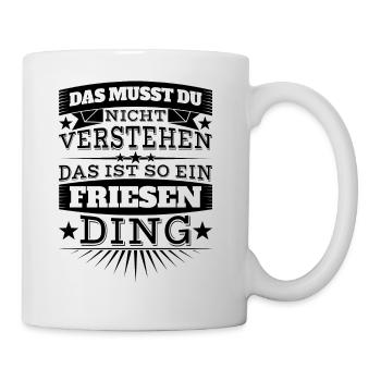Friesen-Ding - Tasse - Weiß - Rechts