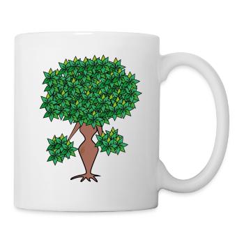 weiblicher Baum/female tree - Tasse - Weiß - Rechts