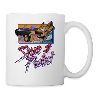 Gun Dog - Servir et protéger - l'inscription - Mug blanc - blanc - Droite