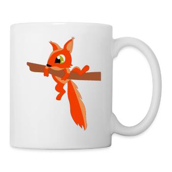 Eichhörnchen - Tasse - Weiß - Rechts