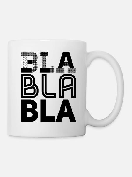 bla bla bla - Mug blanc - blanc