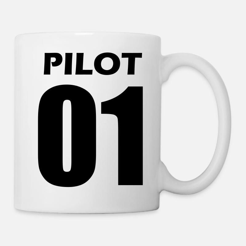 Pilot Partnerlook Geschenk - Tasse - Weiß