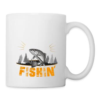 Pêche plaisir Pêche - Mug blanc - blanc - Droite