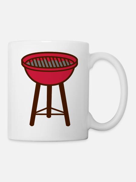 Grill - Tasse - Weiß
