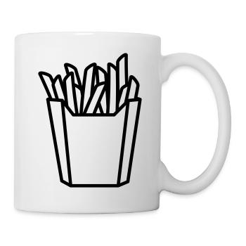 pommes - Tasse - Weiß - Rechts