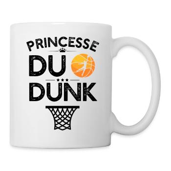 "Princesse du dunk' t-shirt humour basketball - Mug blanc - blanc - Droite