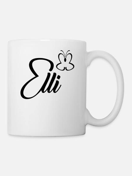 elli Schmetterling - Tasse - Weiß