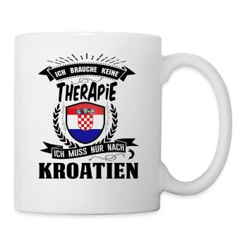 Therapie Kroatien BLK - Tasse - Weiß - Rechts