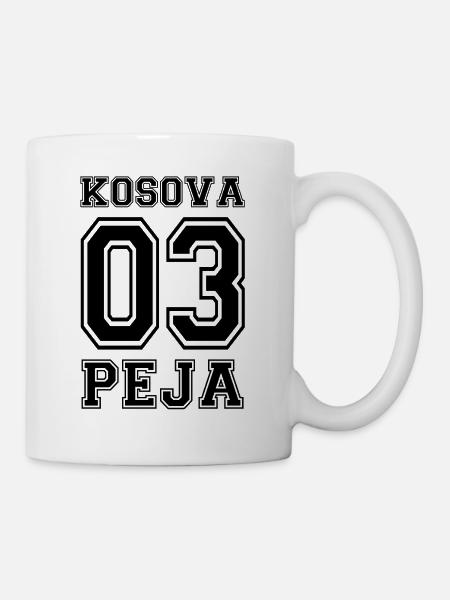 Kosova Peja kosovo shirt albanian shirt 03 - Tasse - Weiß