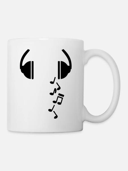 noten_kopfhoehrer - Mug blanc - blanc
