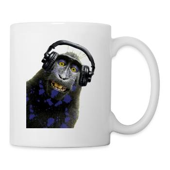 Shirt Monkey Music by CustomStyle - Mug - white - Right