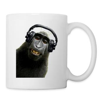 Shirt Monkey Music by CustomStyle - Mug - white - Right