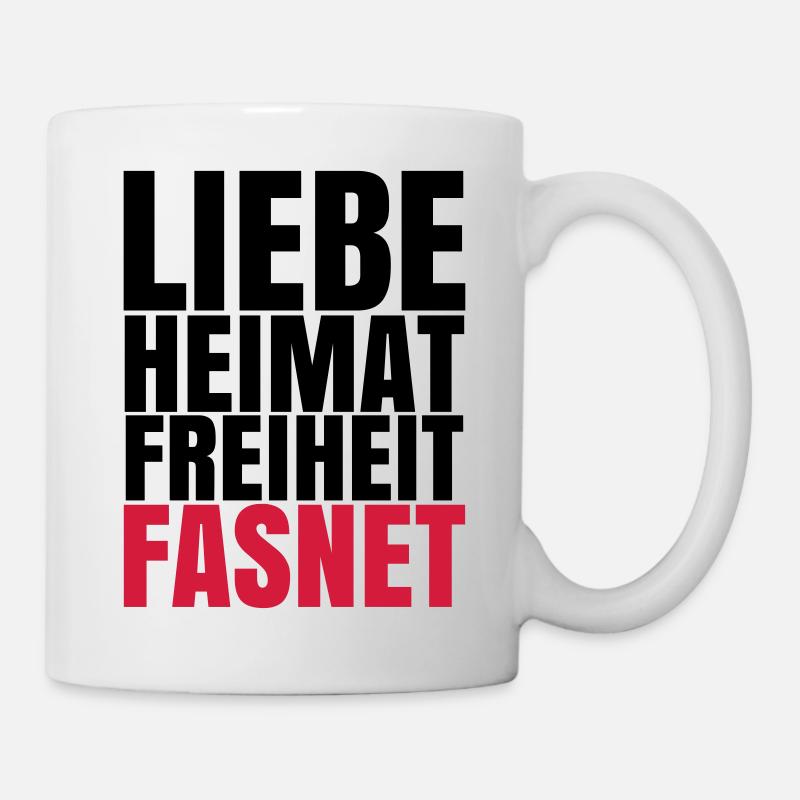 LIEBE HEIMAT FASNET - Tasse - Weiß